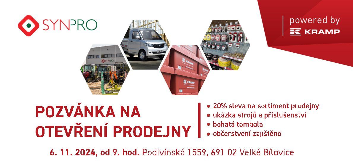 Komunální a zemědělská technika, stroje do vinic | SYNPRO s.r.o.